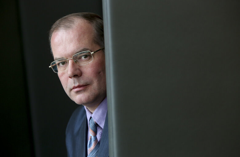 Fotografia 10: Andrejs MAMIKINS in the European Parliament in Strasbourg