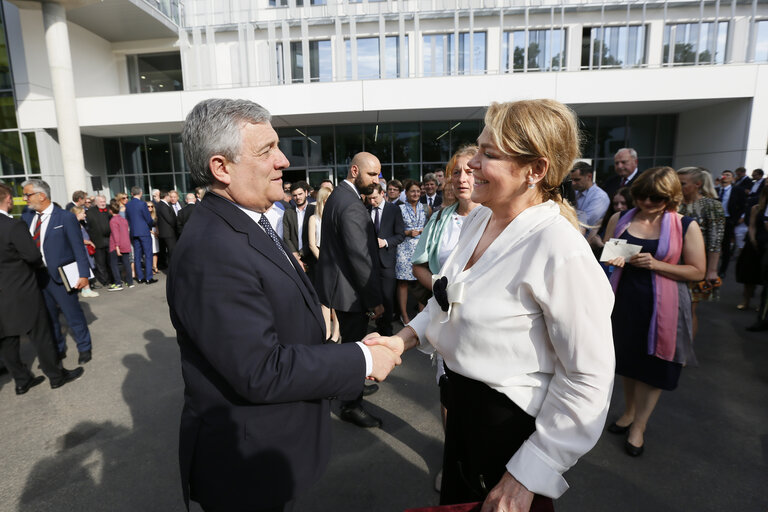 Fotogrāfija 43: Inauguration of the Havel building by Antonio TAJANI - EP President and Dagmar HAVLOVA, wife of former Czech President Vaclav HAVEL