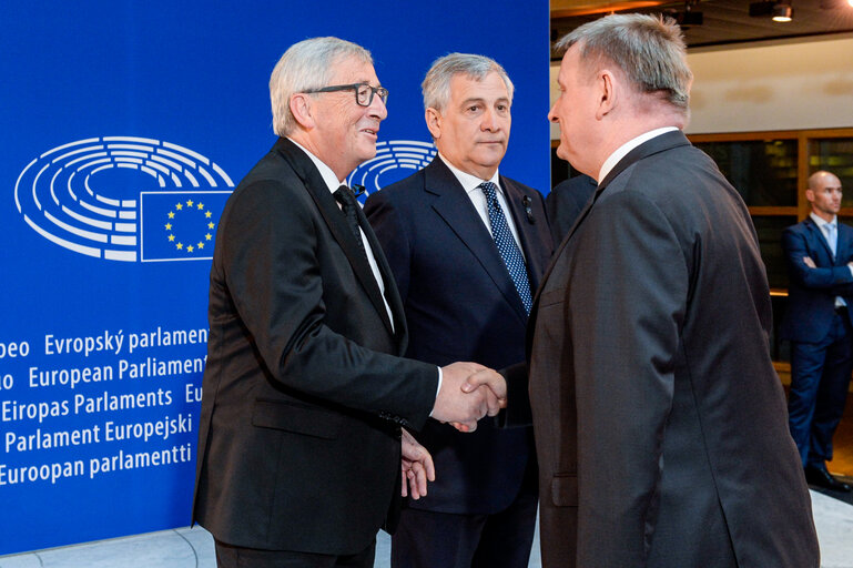 Suriet 26: European Ceremony of Honour for Dr. Helmut KOHL, Former Chancellor of the Federal Republic of Germany and Honorary Citizen of Europe (1930 - 2017) at the European Parliament in Strasbourg- Guests arrival