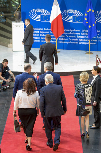 Foto 4: Official visit of the Prime Minister of Malta - Review of the Maltese Presidency