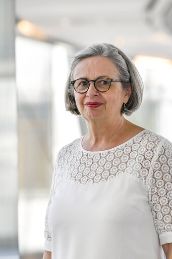 Mireille D'ORNANO in the European Parliament in Brussels