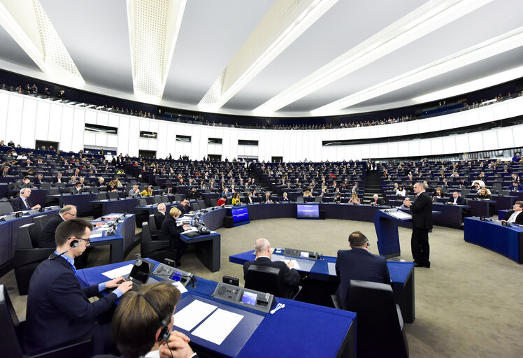 Fotogrāfija 5: Official visit of the President of the Slovak Republic - Formal sitting in Plenary session