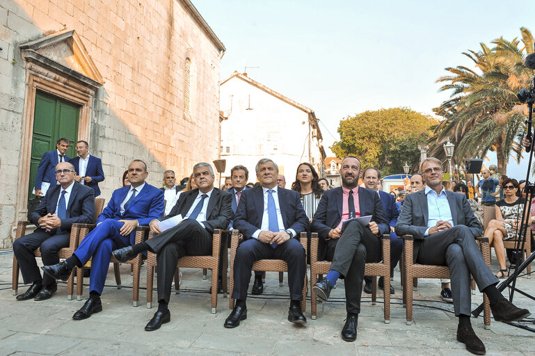 Visit of the President of the European Parliament to Montenegro - Cultural and Tourism event on the main Perast square in front of St. Nicholas Church