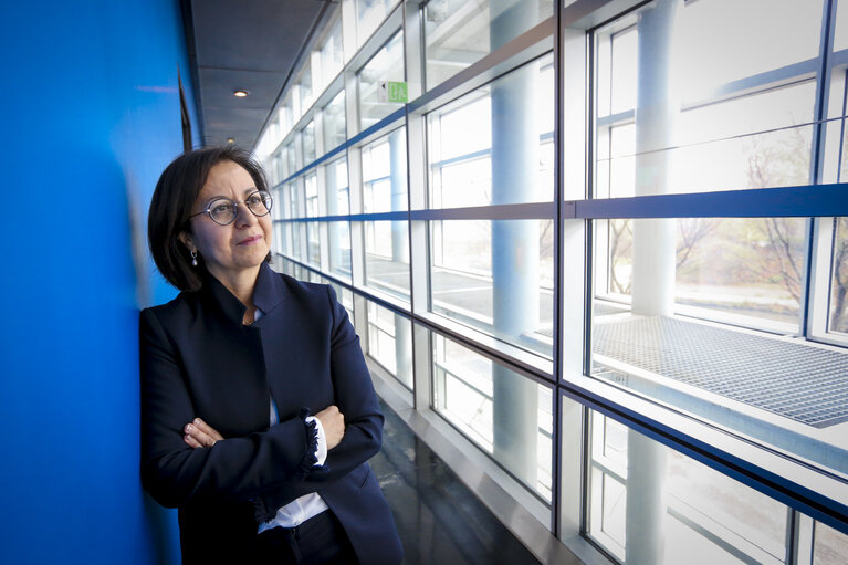 Fotografie 2: Tokia SAIFI in the European Parliament in Strasbourg