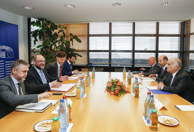 Martin SCHULZ - EP President meets with HRH Prince El Hassan bin Talal of Jordan