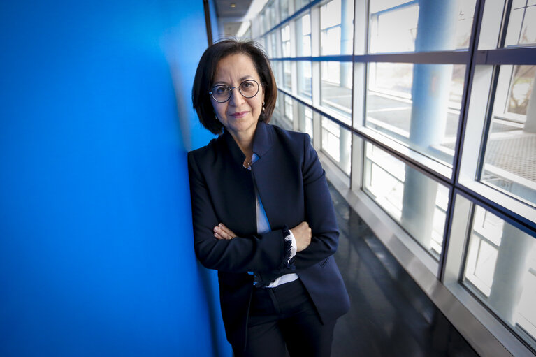 Fotografie 1: Tokia SAIFI in the European Parliament in Strasbourg