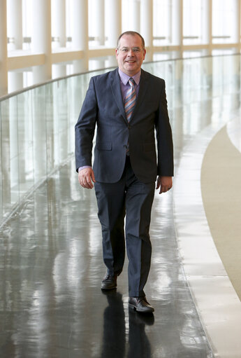 Fotografia 3: Andrejs MAMIKINS in the European Parliament in Strasbourg