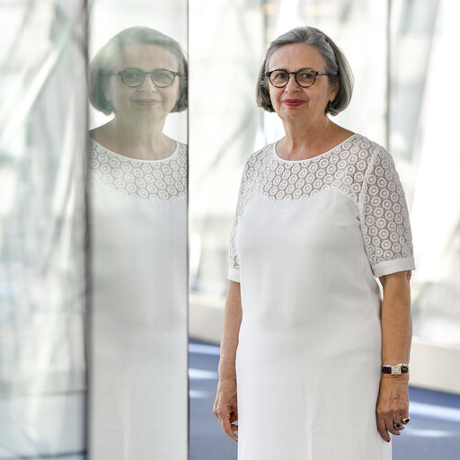 Mireille D'ORNANO in the European Parliament in Brussels