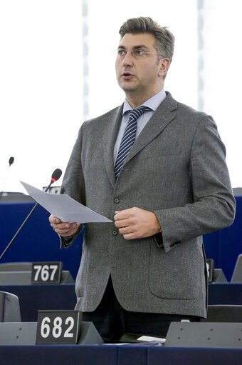 Photo 34 : Plenary session in Strasbourg - Week 44  2015 - Situation in South Sudan