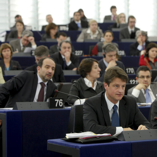 Fotografija 12: Presentation of the programme of the Spanish Presidency by Spain's Prime Minister during the Plenary session in Strasbourg