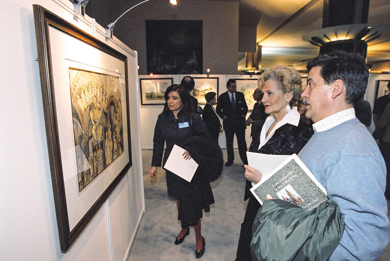 Billede 1: Exhibition  Les chemins de Saint-Jacques  at the European Parliament in Brussels