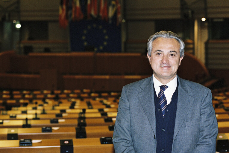 MEP Pietro-Paolo MENNEA in the Hemicycle at the European Parliament in Brussels