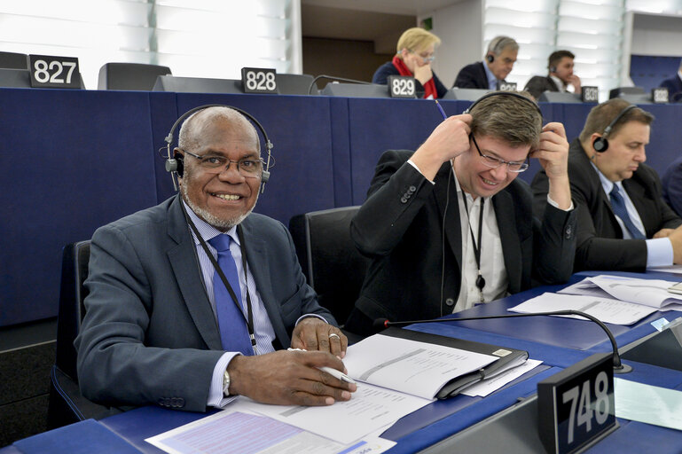 Fotografi 6: Maurice PONGA MEP voting in plenary session Week 50 2017 in Strasbourg