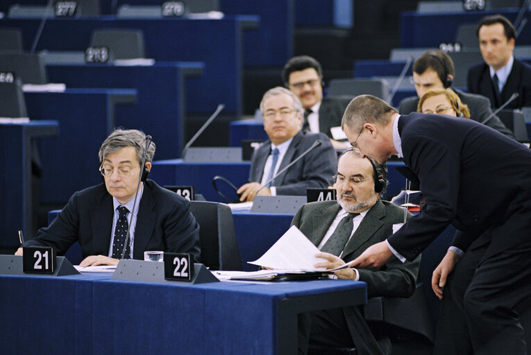 Plenary session in Strasbourg