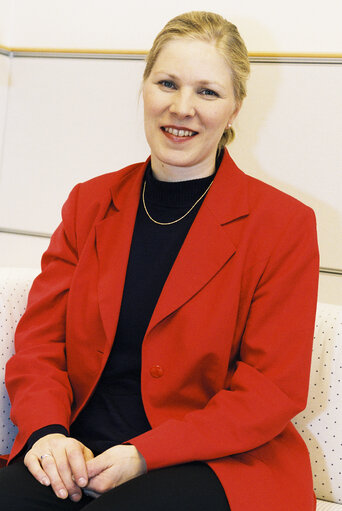 Foto 15: Portrait of MEP Marjo MATIKAINEN-KALLSTROM at the European Parliament in Brussels