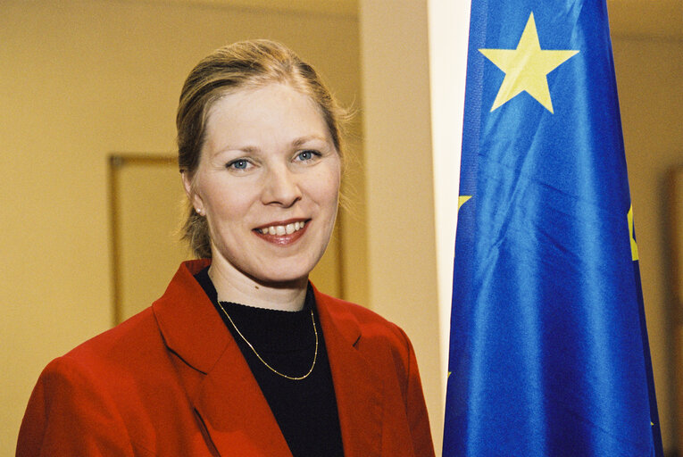 Portrait of MEP Marjo MATIKAINEN-KALLSTROM at the European Parliament in Brussels