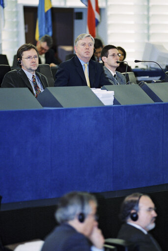 Photo 2: EP President presides over a plenary session in Strasbourg