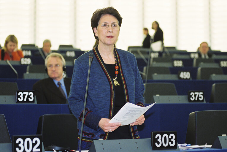 MEP Marie-Helene GILLIG in Plenary Session in Strasbourg