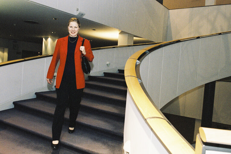 Foto 6: Portrait of MEP Marjo MATIKAINEN-KALLSTROM at the European Parliament in Brussels