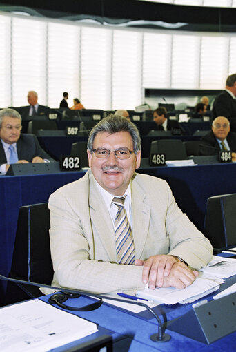 MEP Werner LANGEN in Plenary Session in Strasbourg in September 2002