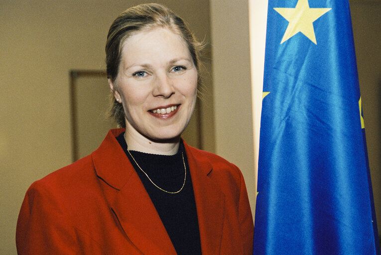 Fotografie 7: Portrait of MEP Marjo MATIKAINEN-KALLSTROM at the European Parliament in Brussels