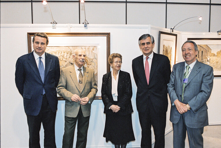 Billede 3: Exhibition  Les chemins de Saint-Jacques  at the European Parliament in Brussels