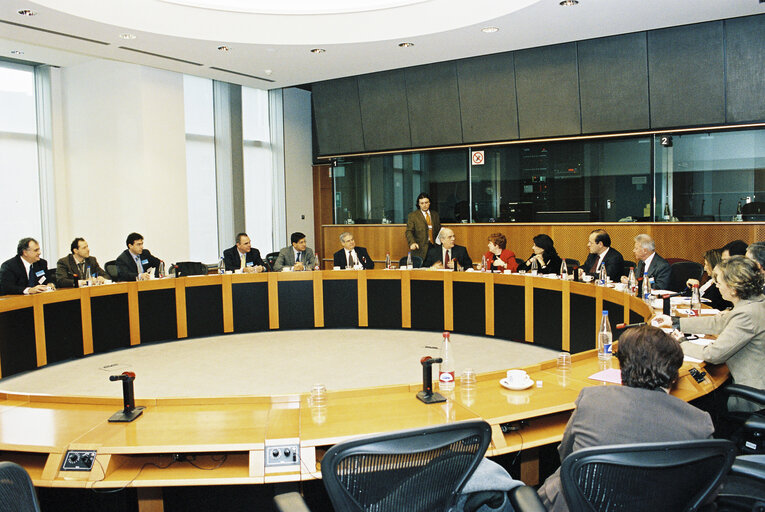 Meeting at the EP in Brussels