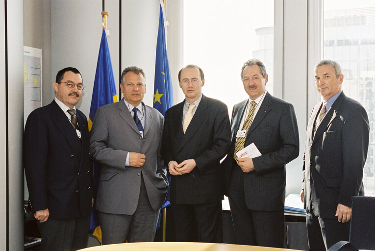 MEP Othmar KARAS and guests at the European Parliament in Brussels