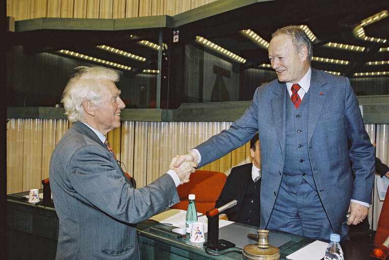 Zdjęcie 9: Meeting with Andreas KHOL, Austrian Politician at the European Parliament in Strasbourg