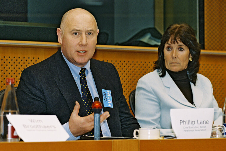 Photo 4: Meeting at the European Parliament in Brussels