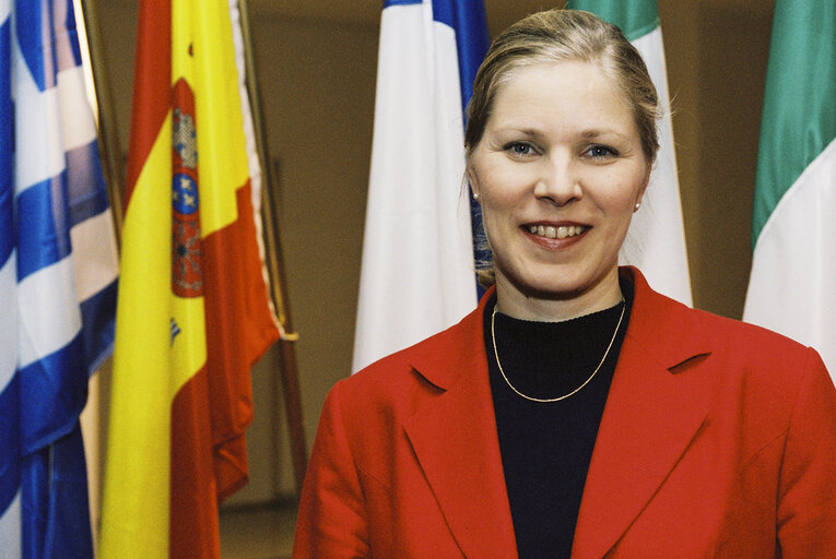 Fotografie 4: Portrait of MEP Marjo MATIKAINEN-KALLSTROM at the European Parliament in Brussels