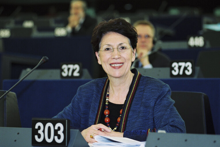 MEP Marie-Helene GILLIG in Plenary Session in Strasbourg