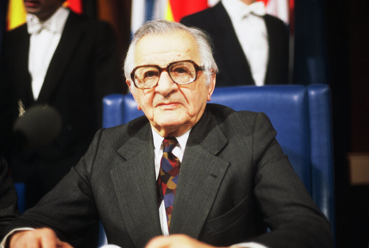 Foto 4: Plenary session in Strasbourg - Speech by the oldest member