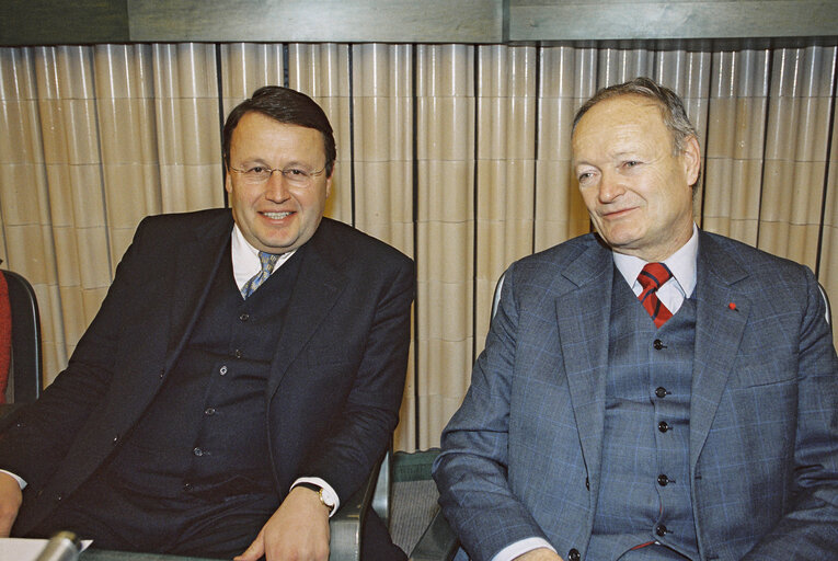 Zdjęcie 10: Meeting with Andreas KHOL, Austrian Politician at the European Parliament in Strasbourg