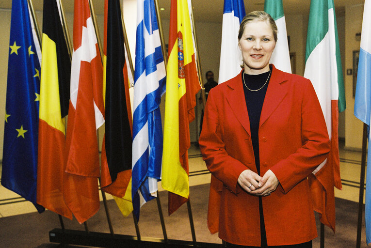 Portrait of MEP Marjo MATIKAINEN-KALLSTROM at the European Parliament in Brussels