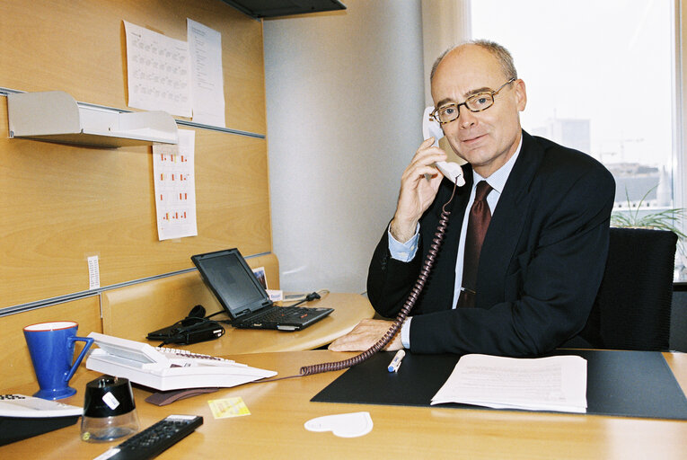 Fotografija 5: Portrait of the MEP Per STENMARCK in European Parliament