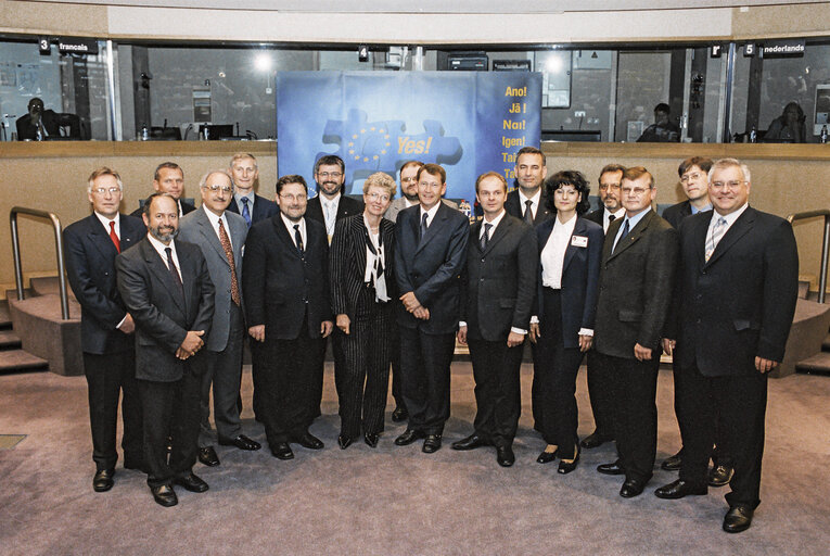 EU Observers Members at the European Parliament in Brussels