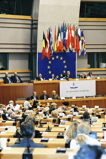 Fotogrāfija 19: European Convention on the Future of Europe - Plenary session in Brussels