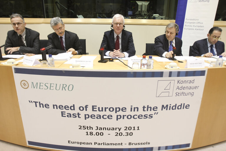 Meeting The need of Europe in the Middle East peace process Konrad-Adenauer-Stiftung and MESEURO