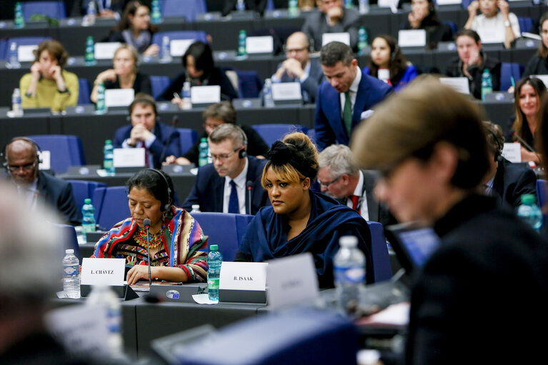 Billede 24: Joint meeting AFET/DEVE/DROI and the Subcommittee on Human Rights in association with the Delegation for relations with Mercosur, and the Delegation to the Euro-Latin American Parliamentary Assembly. Exchange of views with Sakharov Prize laureates