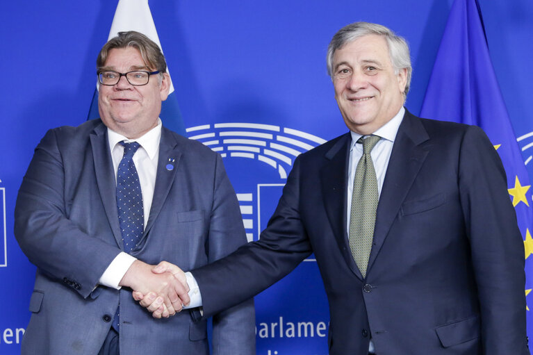 Foto 6: Antonio TAJANI - EP President meets with Timo SOINI, Minister for Foreign Affairs of Finland