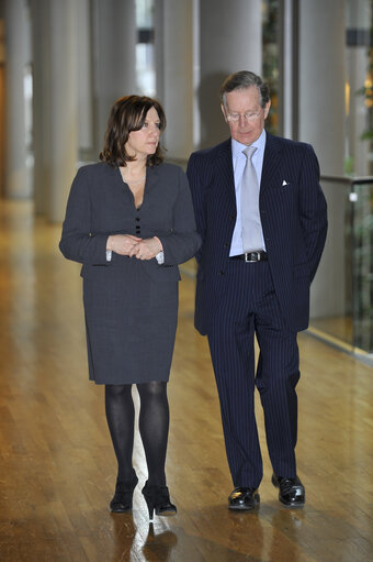 Portrait of Arlene McCarthy mep and Robert GRAHAM