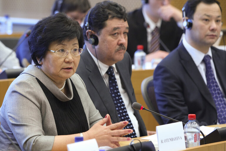 Fotografia 4: AFET Committee - Exchange of views with Roza Otunbayeva, President of Kyrgyzstan