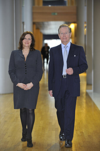 Portrait of Arlene McCarthy mep and Robert GRAHAM