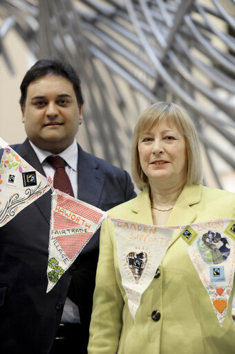 Photo 4: Meps with Fair Trade props