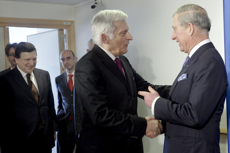 Foto 7: Informal meeting HRH Prince Charles, Prince of Wales, together with Jerzy Buzek EP President, Herman Van Rompuy, President of the European Council and José Manuel Barroso, President of the European Commission