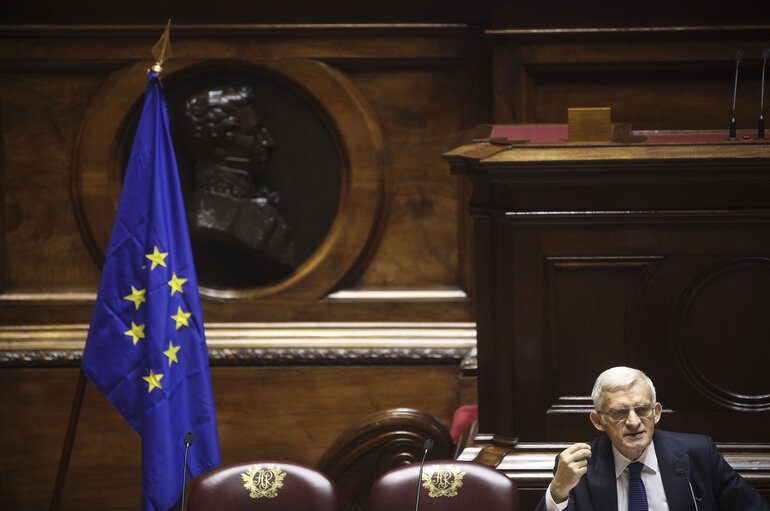 Fotagrafa 26: President of the European Parliament Jerzy Bruzek, meets three National Parliament Committees in the Sao BENTO Palace,, the Parliament building in Lisbon on February 18, 2011.