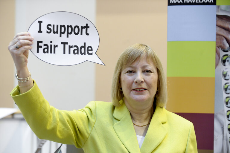 Photo 5: Meps with Fair Trade props