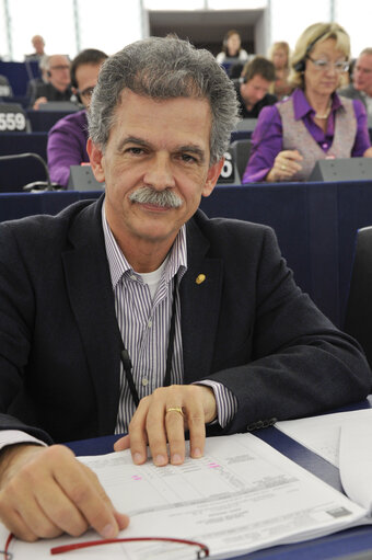 Spyros DANELLIS  in Strasbourg Hemicycle