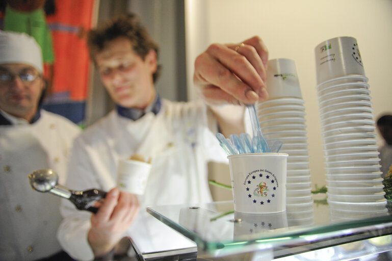 Valokuva 8: ''Il Gelato Artigianale al Parlamento Europeo'' - Promotional event for homemade ice-cream